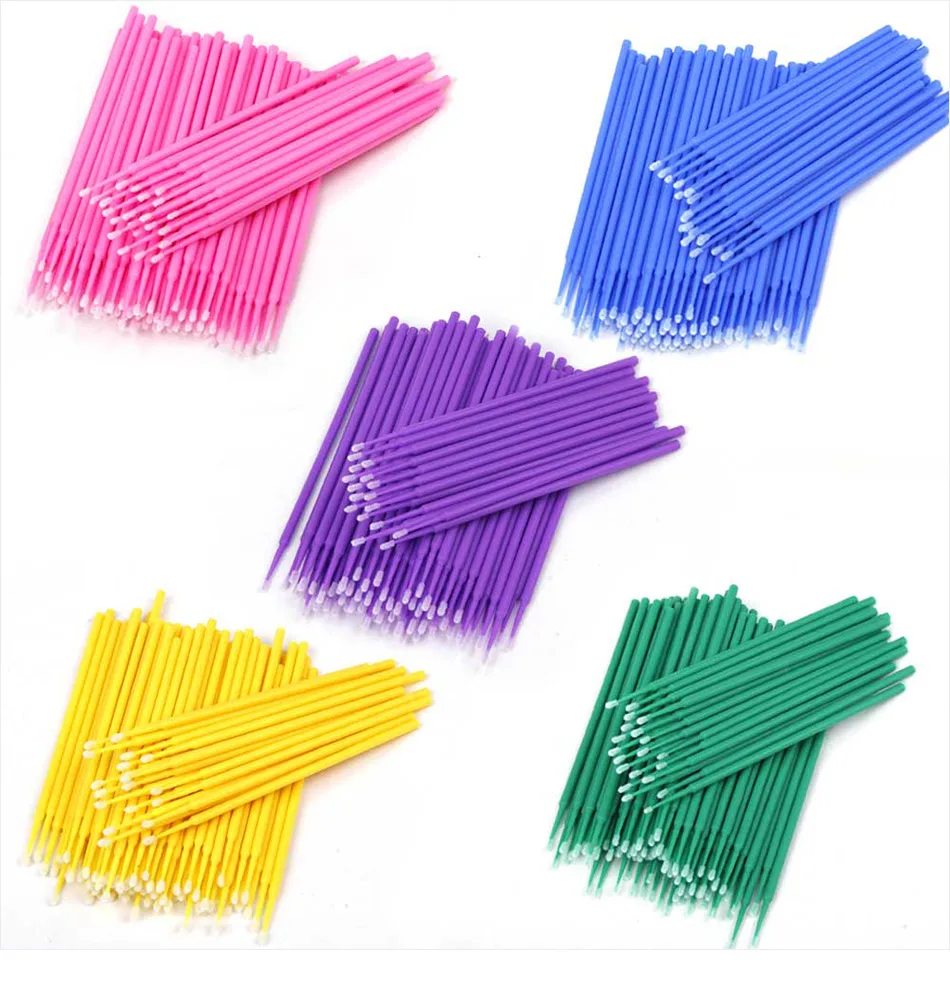 Beauty Makeup Tips - 100Pcs/bag Disposable Eyelash Brush Lash Removing