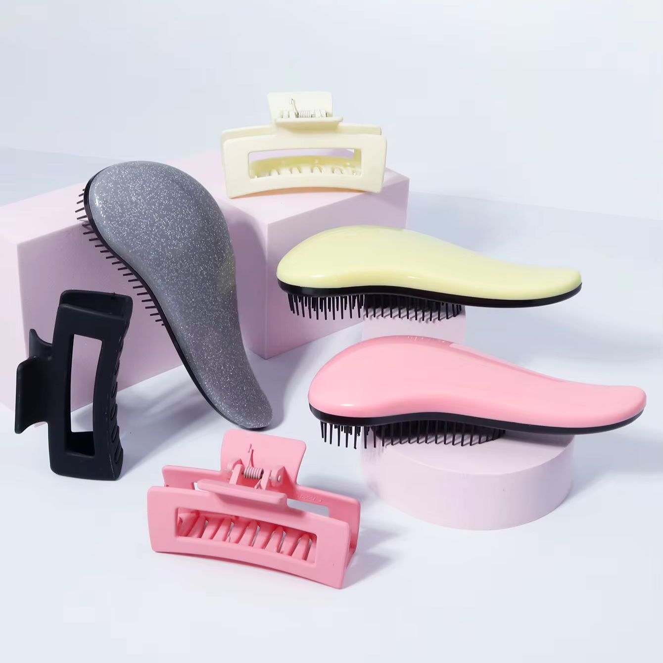 Hair Scalp Massager - 2pcs hair styling tool set, anti