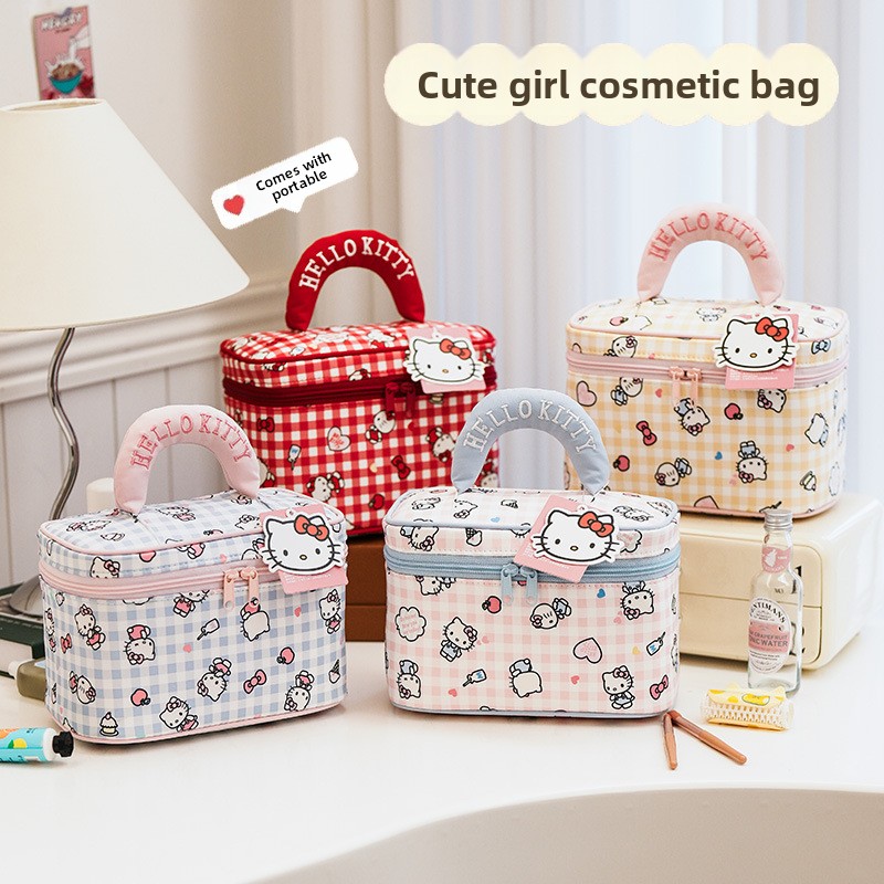 Beauty Y Makeup - Cute Cartoon Print Makeup Bag Large‑Capacity