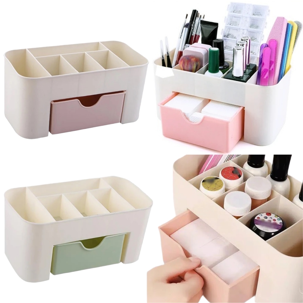 Beauty Makeup Tips - Nail Art Organizer Desktop Drawer Cosmetic