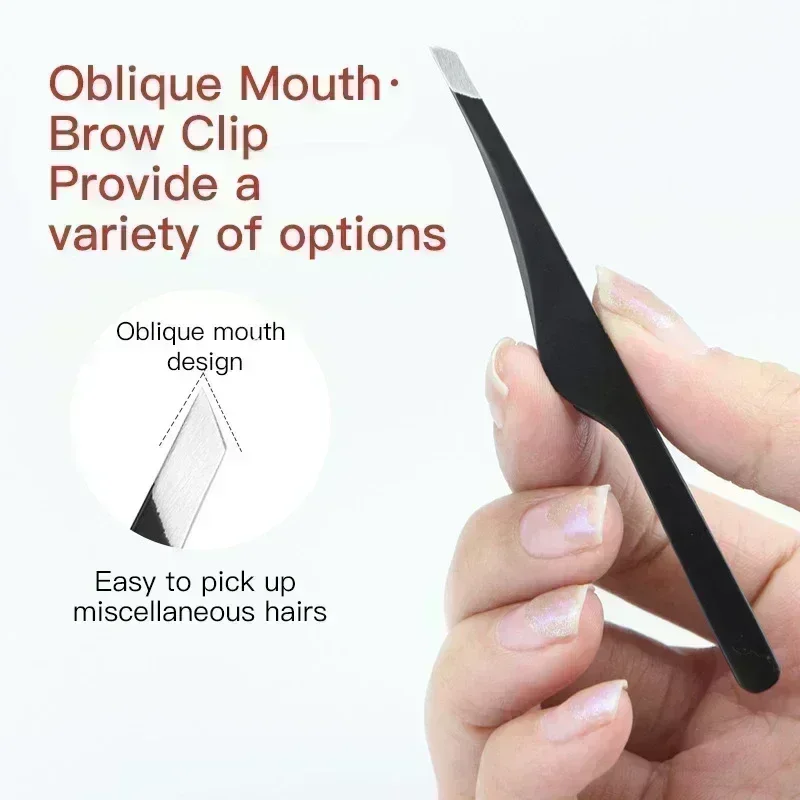 Eyebrow Tweezers Slant Stainle - đánh giá và giá Beauty Flower Makeup