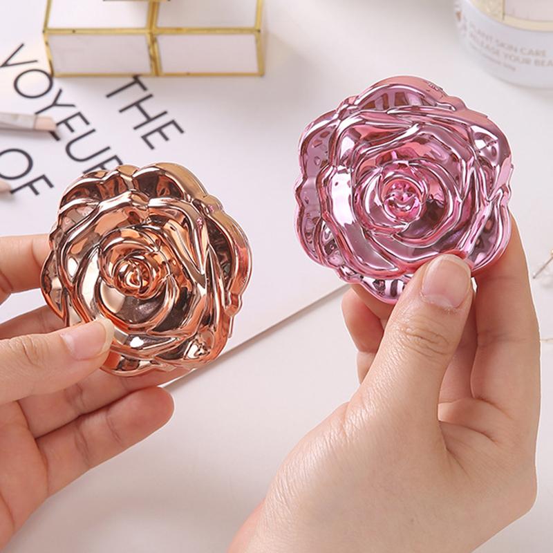 Portable Mini Mirror Retro Ros - đánh giá và giá Beauty Flower Makeup