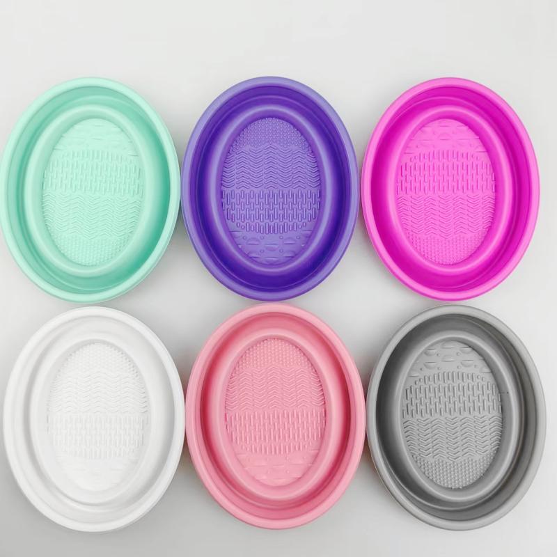 Folding Powder Puff Cleaning B - đánh giá và giá Makeup Brush Set