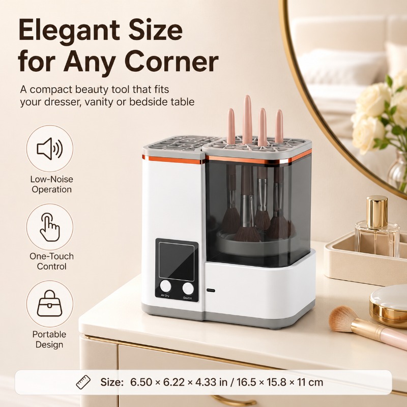 Compact Makeup Brush Cleaner D - đánh giá và giá Makeup Brush Set