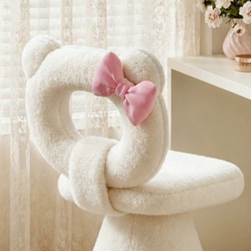 Bow Dressing Vanity Stool Pink - đánh giá và giá Beauty Home Makeup