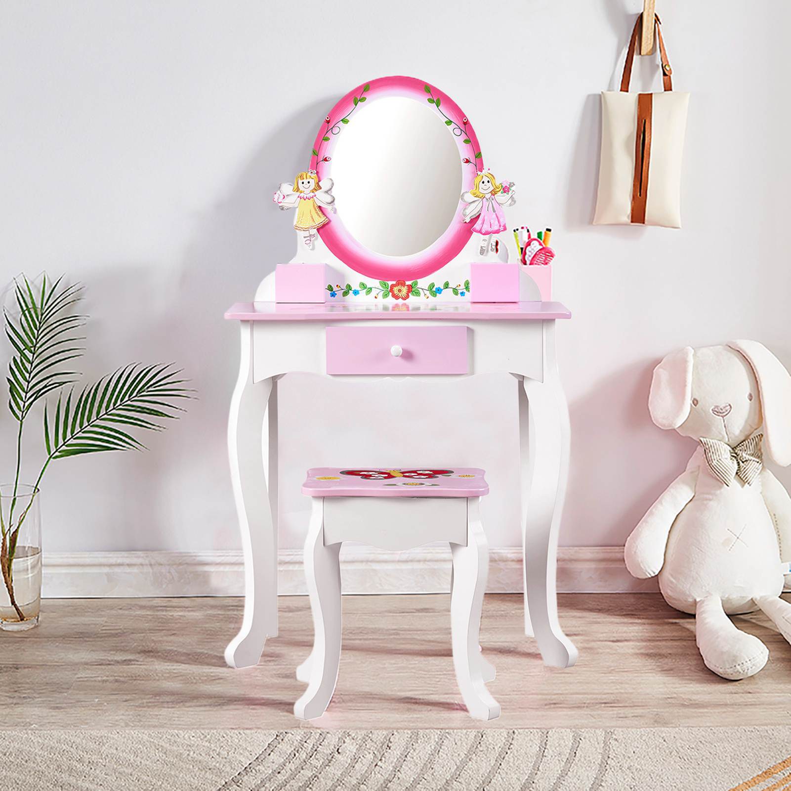 Kids Vanity Set Floral Printed - đánh giá và giá Beauty Flower Makeup