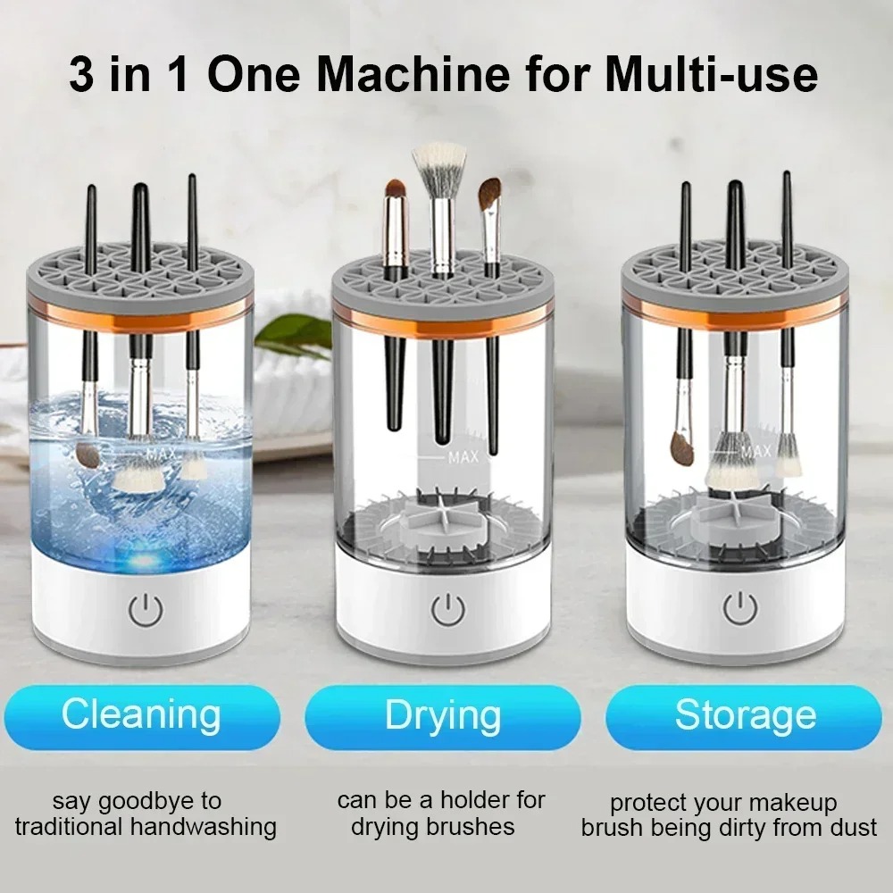 Automatic Electric Makeup Brus - đánh giá và giá Makeup Brush Set