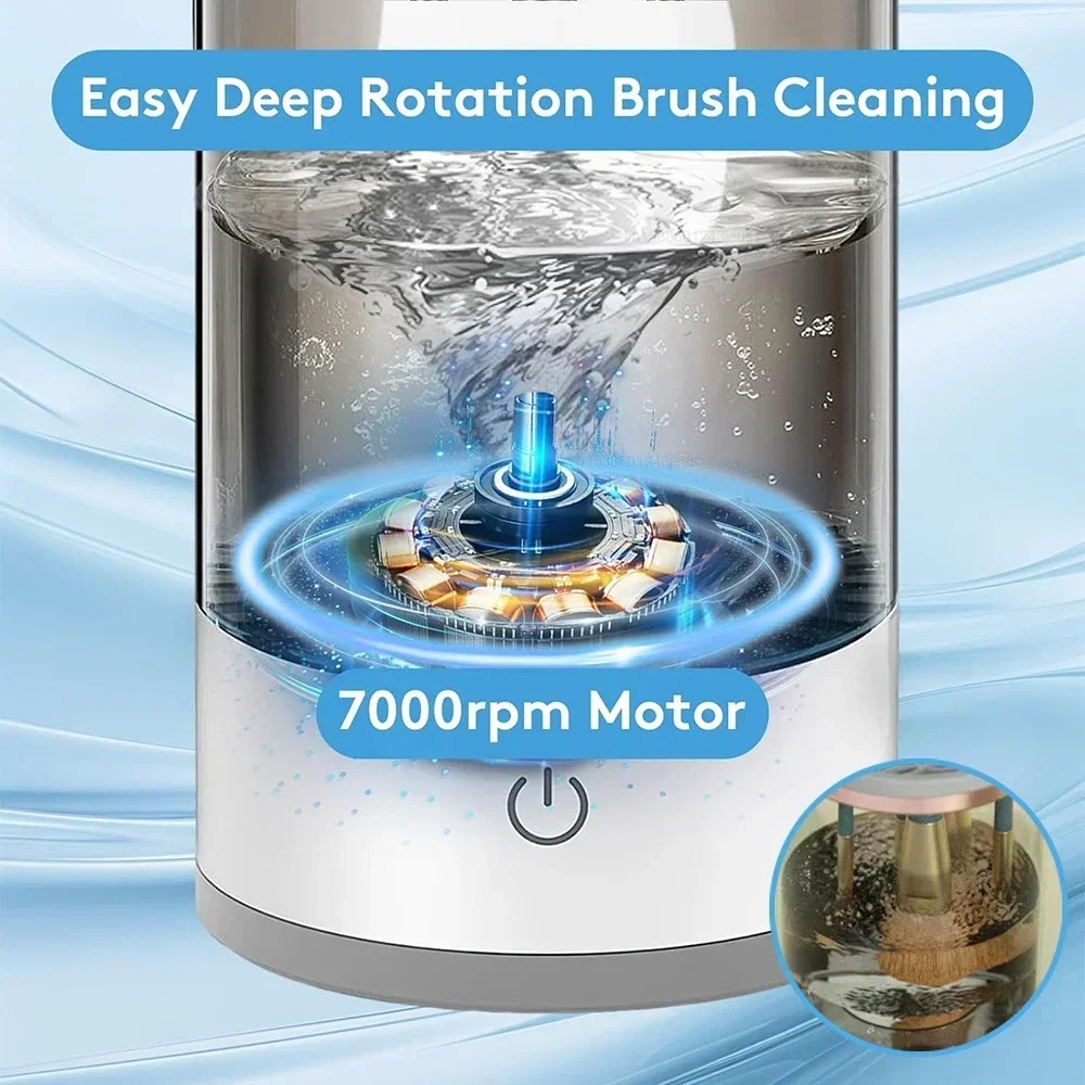 Automatic Electric Makeup Brus - đánh giá và giá Makeup Brush Set