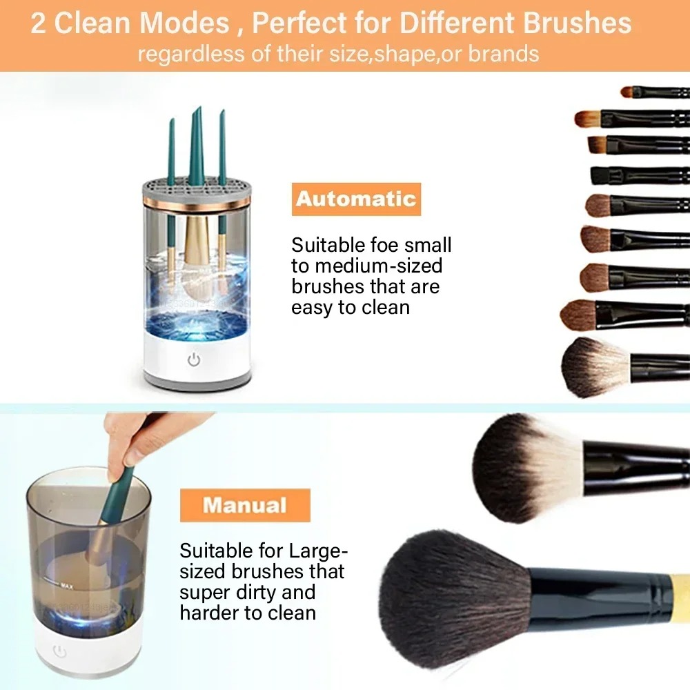 Automatic Electric Makeup Brus - đánh giá và giá Makeup Brush Set
