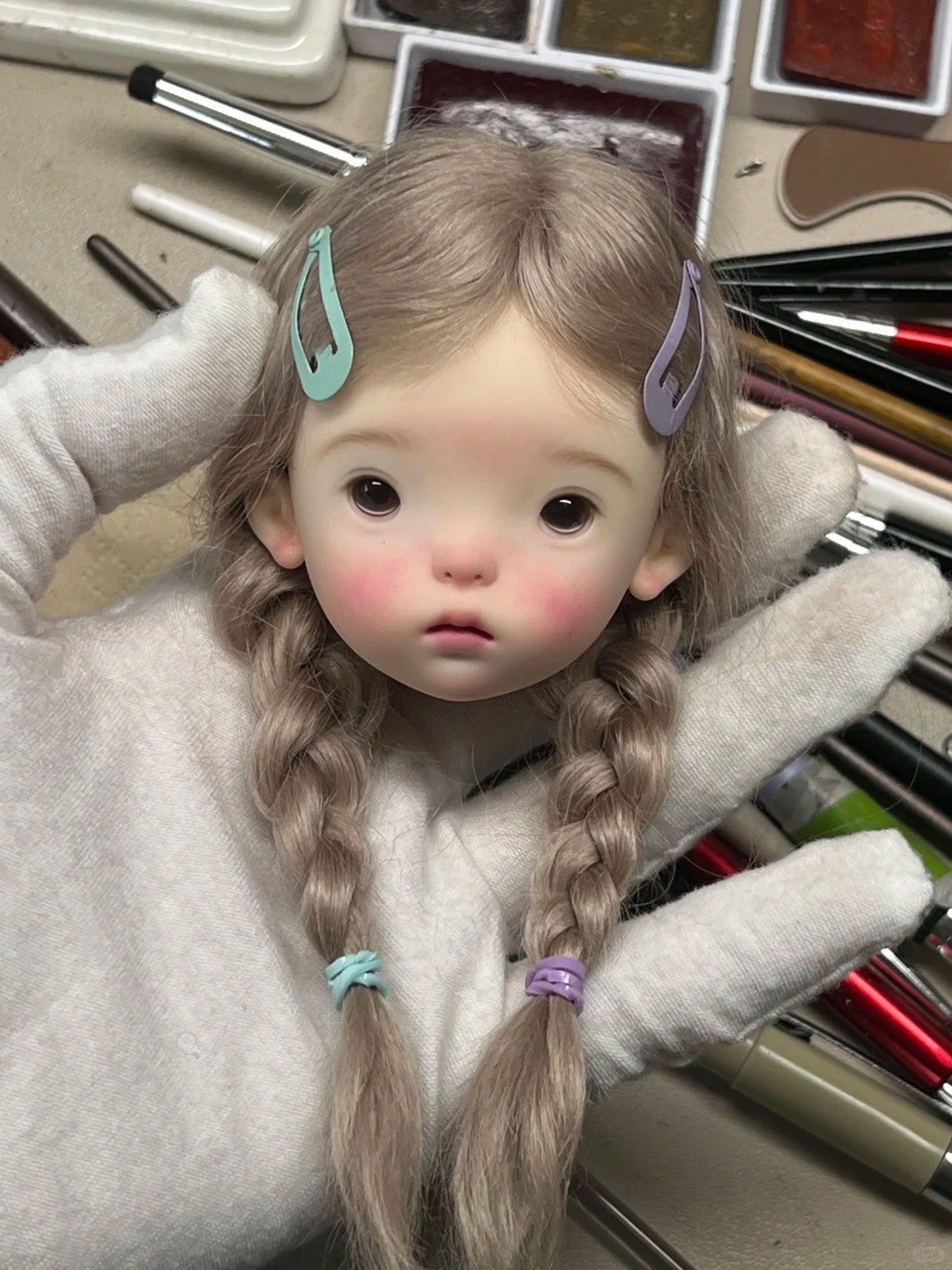 SD BJD Doll 1/6 Landoudou Head - đánh giá và giá Just Beauty Makeup