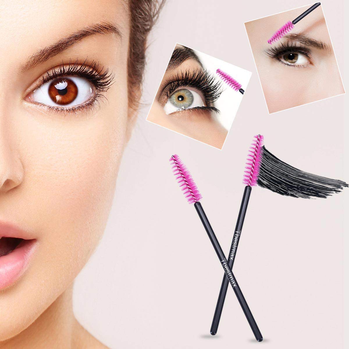 500pcs Eyelash Brushes Wands f - đánh giá và giá Makeup Brush Set