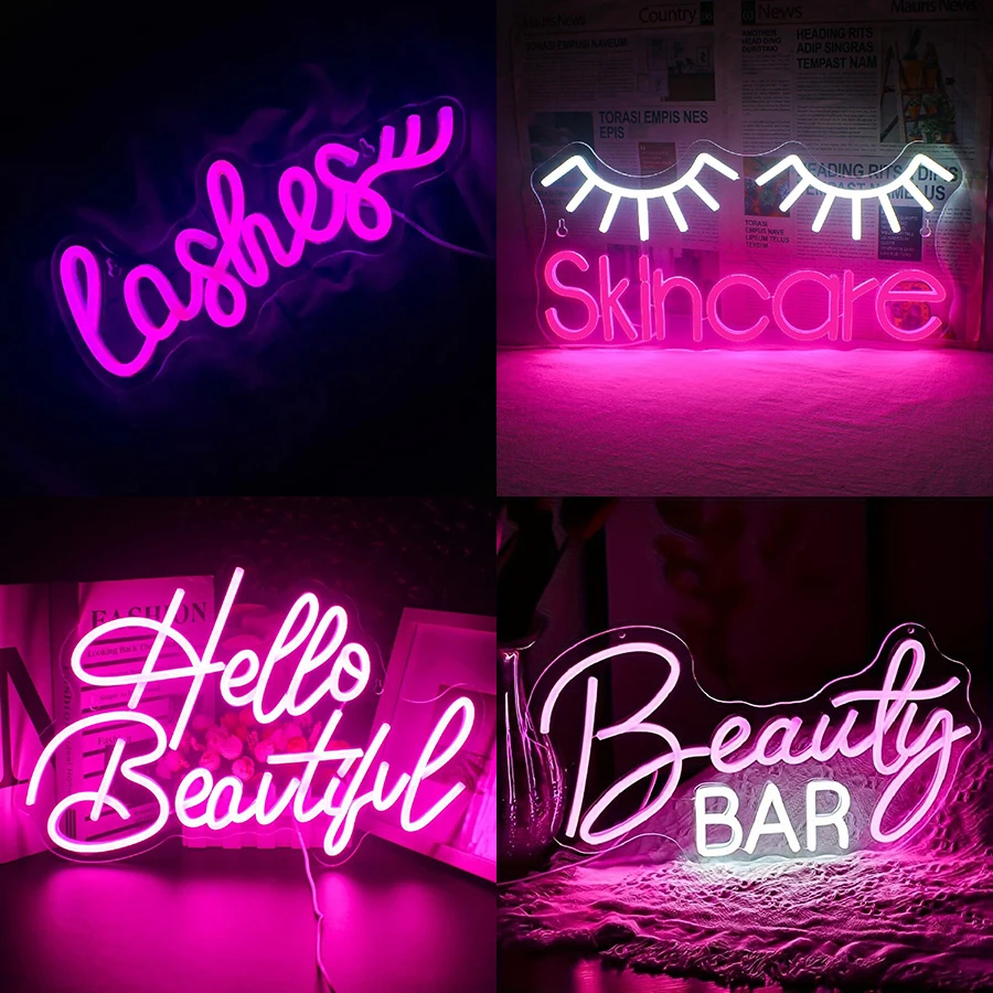 Neon Sign Eyelashes Light Pink - đánh giá và giá Beauty Makeup Bar