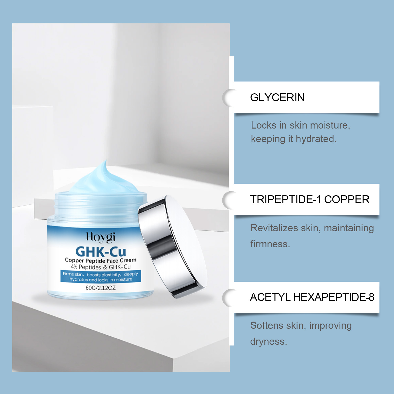 GHK-Cu Copper Peptide Skincare - đánh giá và giá Anti-Aging Face Cream