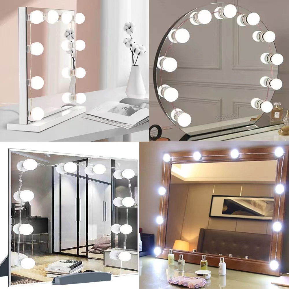 LED Light Paste Mirror Makeup  - đánh giá và giá Beauty Makeup Light
