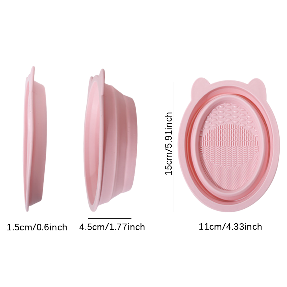 Collapsible Silicone Makeup Br - đánh giá và giá Makeup Brush Set
