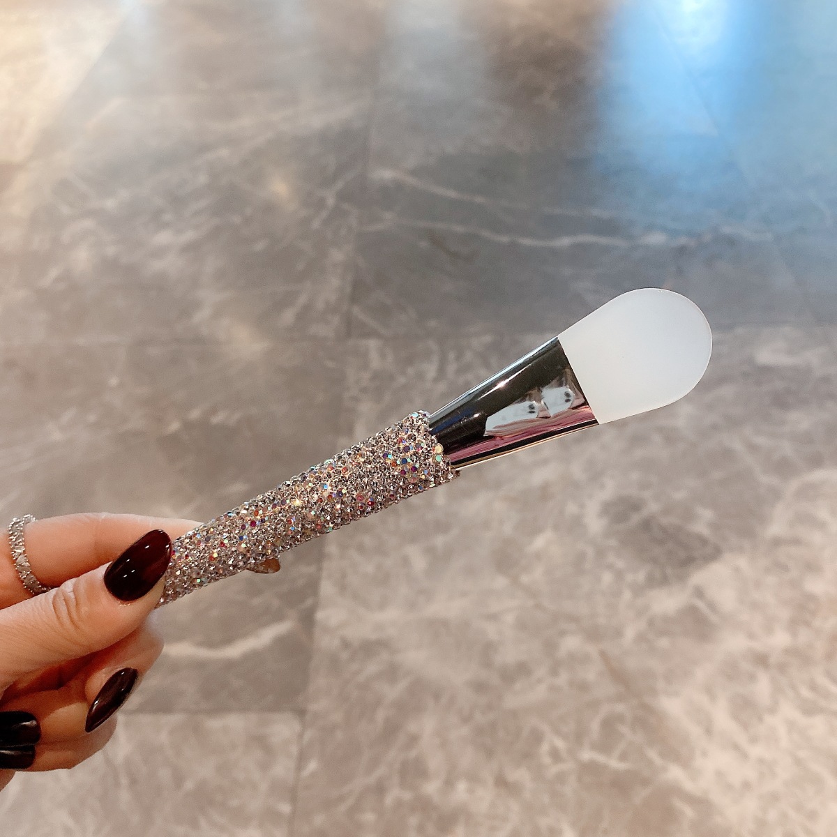Face Mask Brush Flat Soft Hair - đánh giá và giá Beauty Forever Makeup