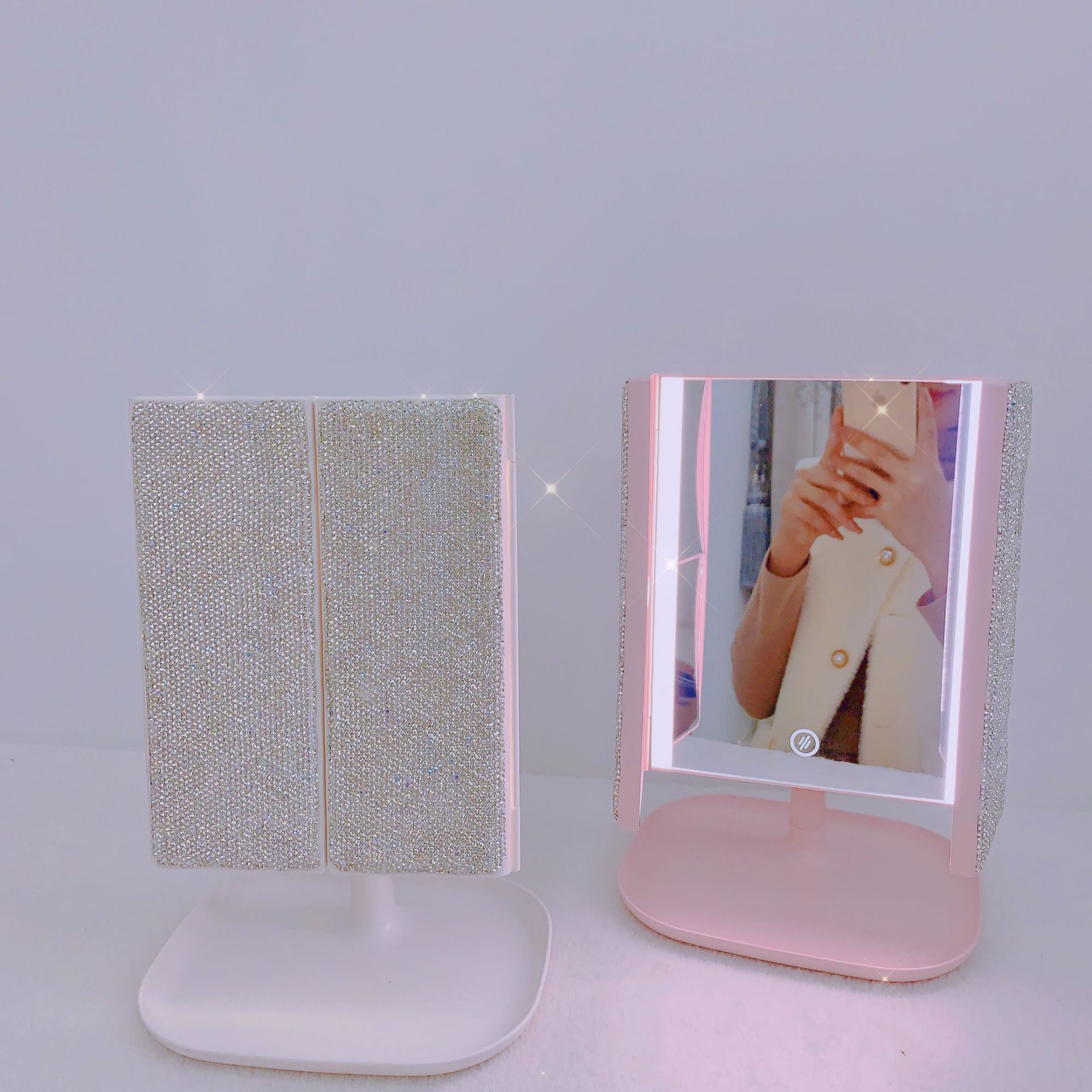 Trifold LED Makeup Mirror Beau - đánh giá và giá Beauty Forever Makeup